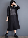 Women's Hooded Midi Dress