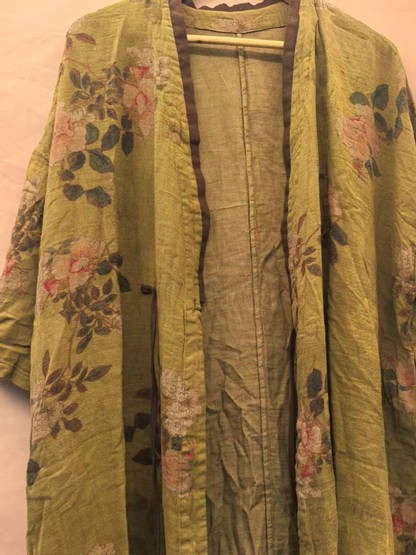 Cooles und bequemes, bedrucktes, lockeres Cardigan-Kleid für den Sommer für Damen