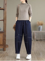 Summer feminino Perfeito e confortável Baggy Bottom Bottom