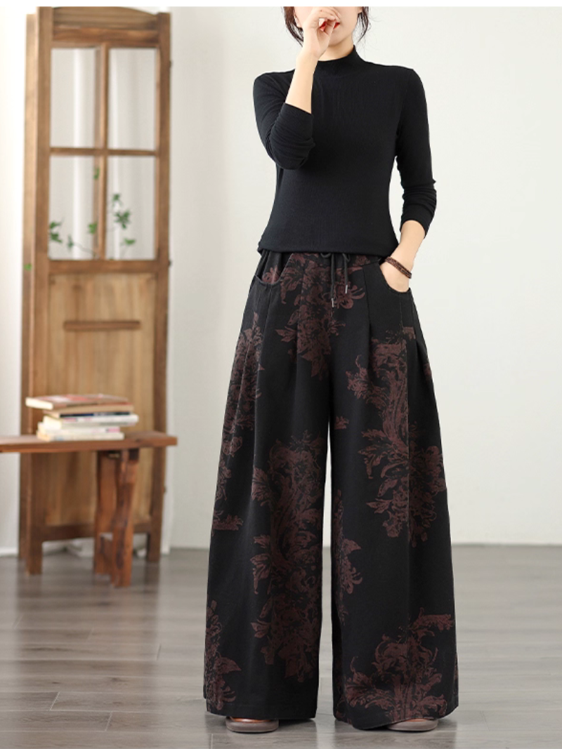 Lumière d'été pour femmes et fond lâche imprimé pour femmes