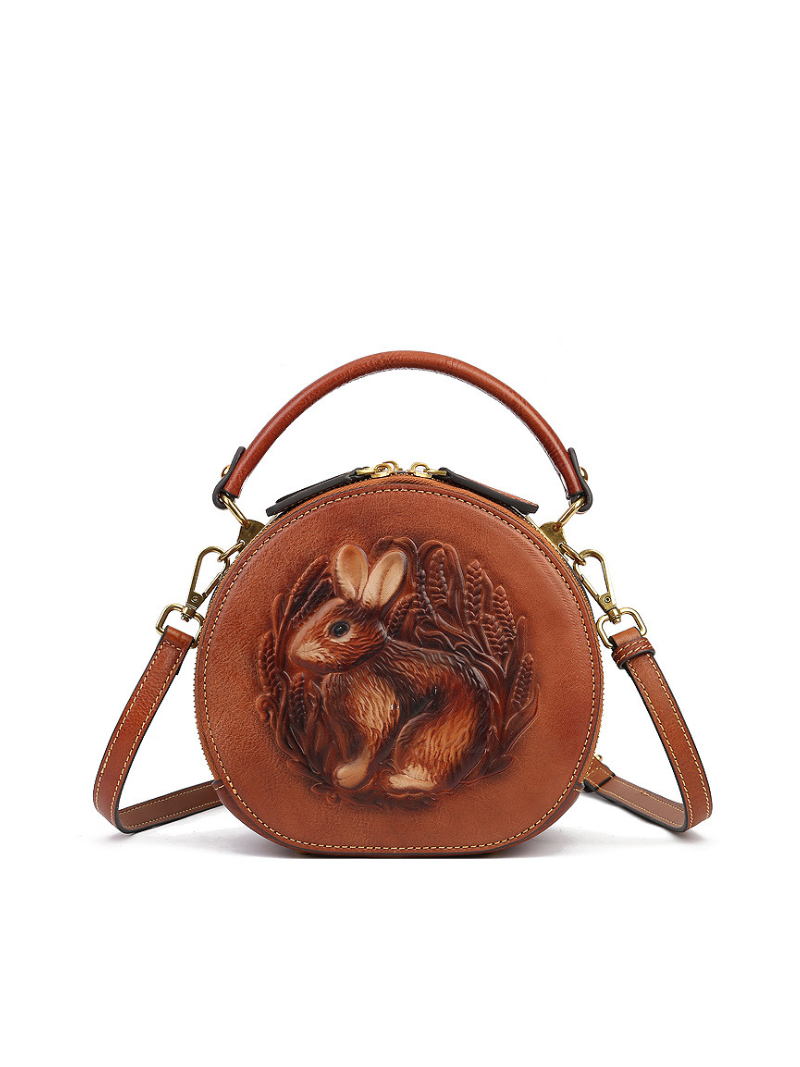 Brown Women's leather handbag