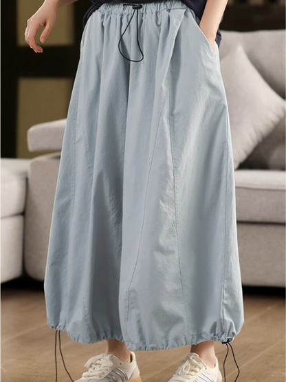 Women's Light Blue Loose Pant 