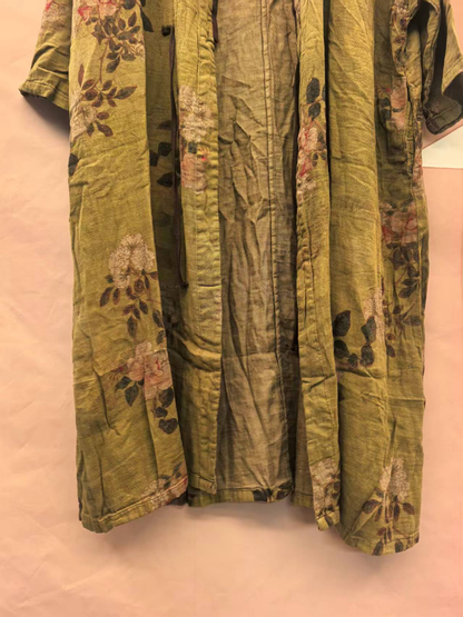 Cooles und bequemes, bedrucktes, lockeres Cardigan-Kleid für den Sommer für Damen