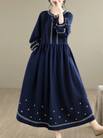 Breezy Weekend Boho Midi Dress — Embroidered, Flowing and Effortlessly Flattering