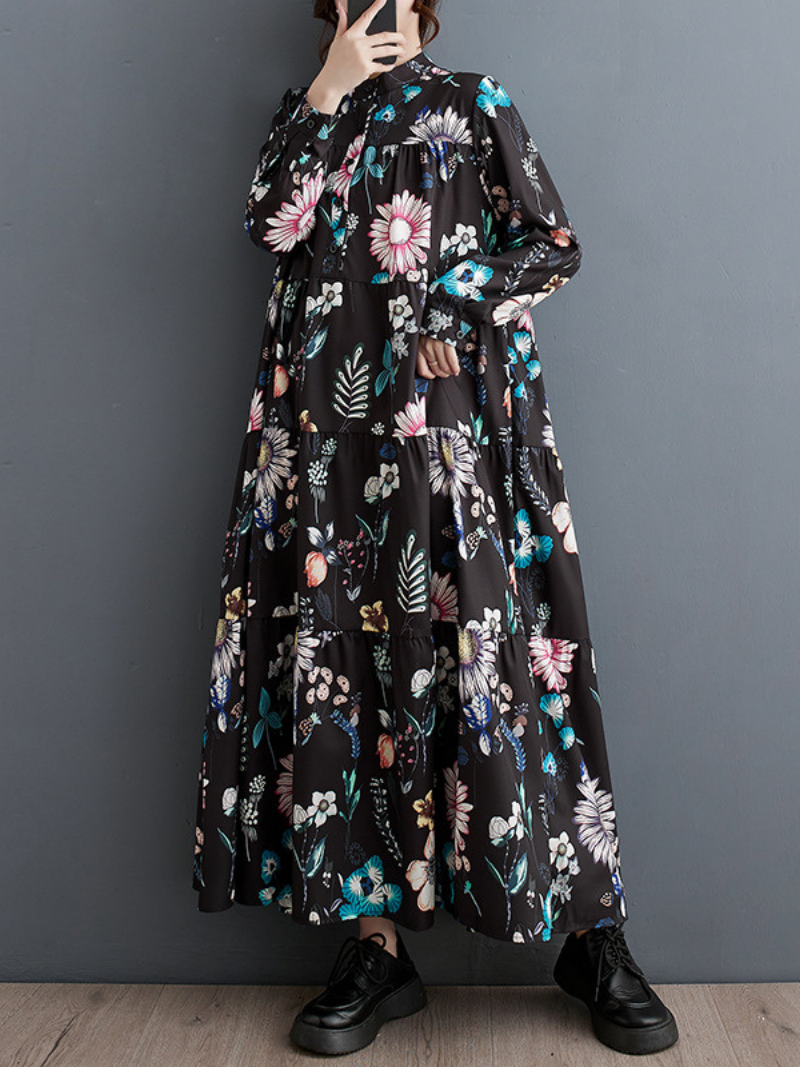 Women's Button-Up Smock Dress