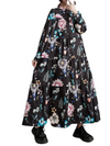 Women's Fashionable Printed Button-Up Smock Dress