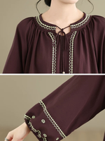 Breezy Weekend Boho Midi Dress — Embroidered, Flowing and Effortlessly Flattering