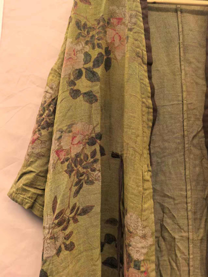 Cooles und bequemes, bedrucktes, lockeres Cardigan-Kleid für den Sommer für Damen