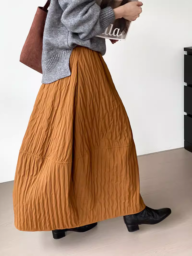 Choix élégant des femmes pour toutes les saisons jupe à rayures