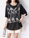 Women's Stylish Loose Good-Looking Embroidery Top