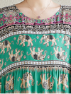 Women's Summer Printed Elephant High Waist Smock Dress