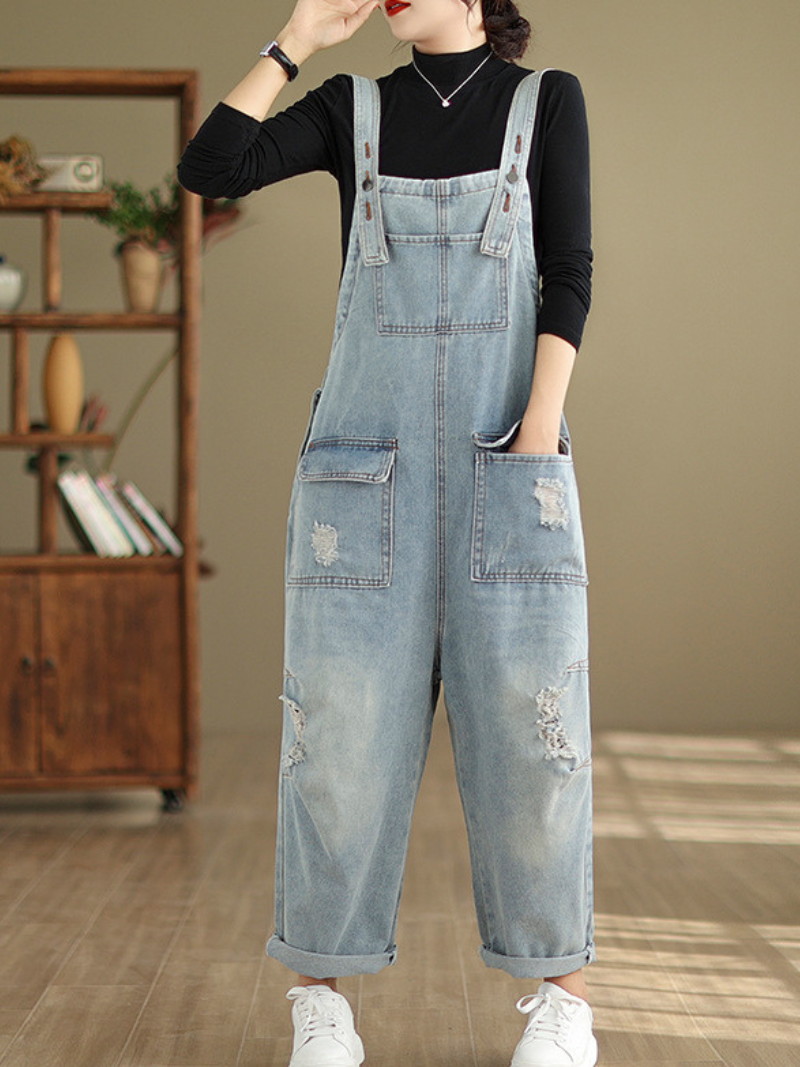 Women's Denim Overalls Dungaree