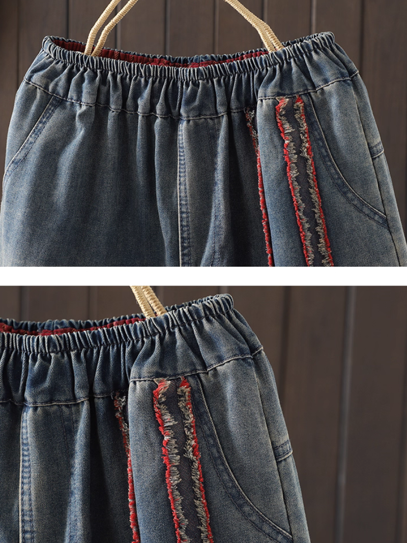 Patchwork de bord élégant d'été pour femmes en bas en vrac