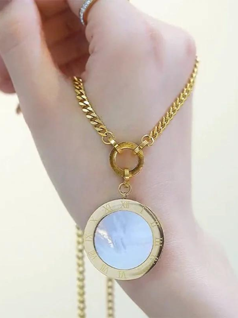 Chaîne de pull en acier en titane à la mode