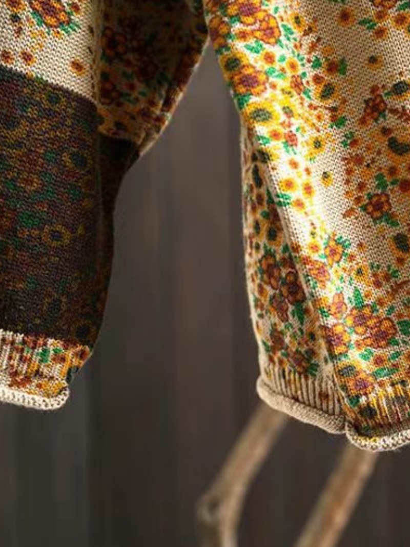 Pull imprimé de collier et d'hiver pour femmes et hiver.