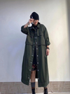 Women's green Loose Coat