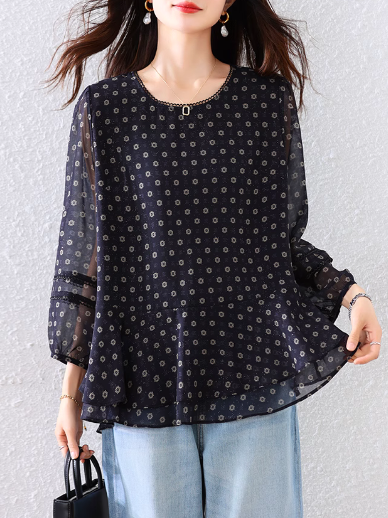 Women's Classic Vibes & Elegant Fashionable Dot Top