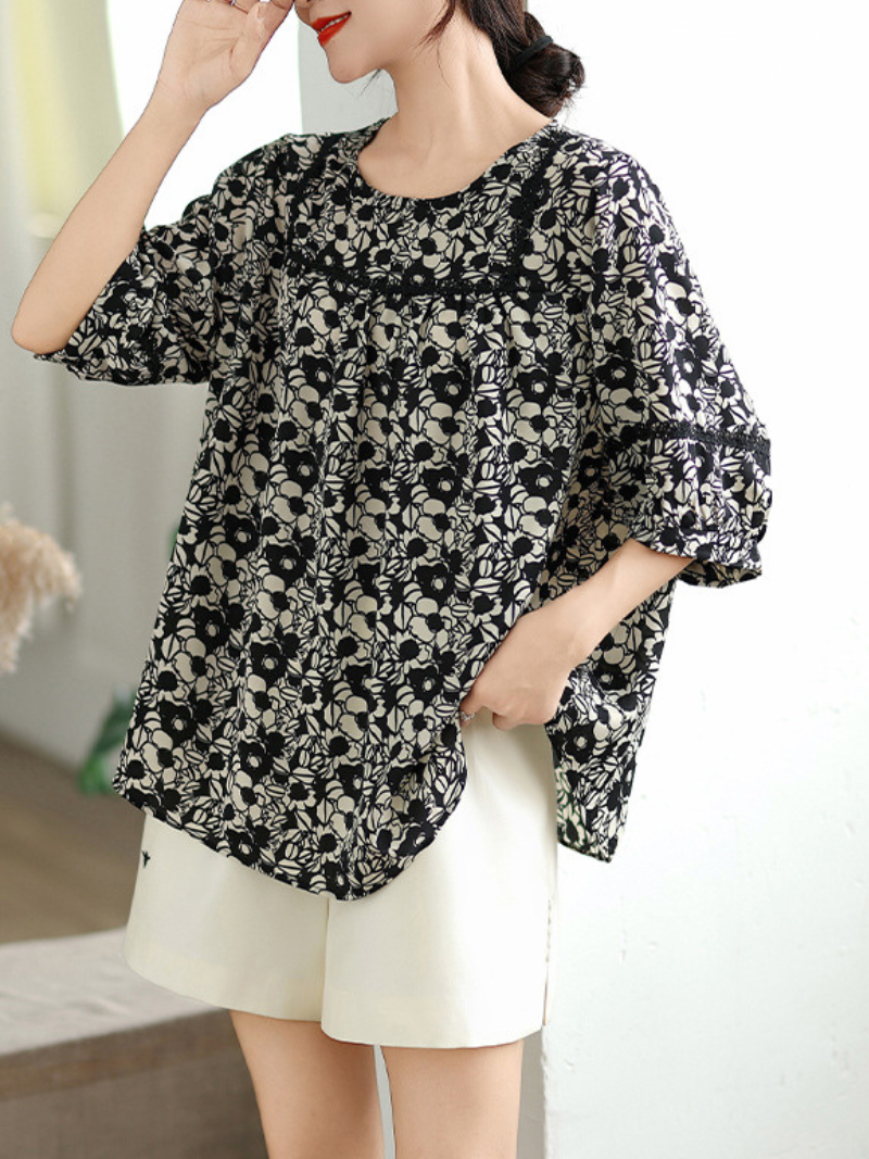 Women's Black Loose Top 