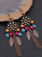 Boucles d'oreilles rétro Crystal Sparkle pour femmes