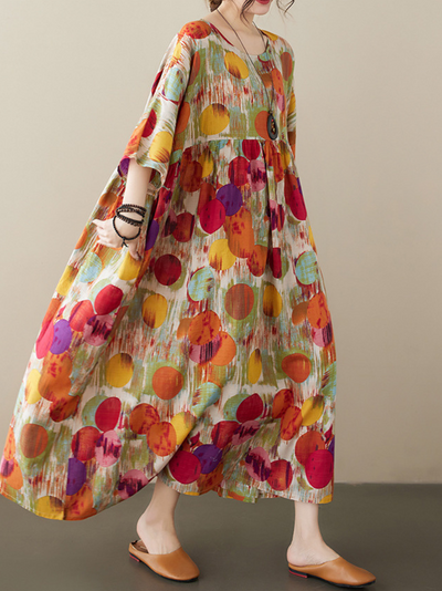 Women's Floral Smock Dress