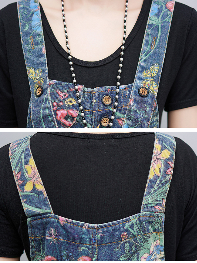 Women's Crew Neck Dungaree 