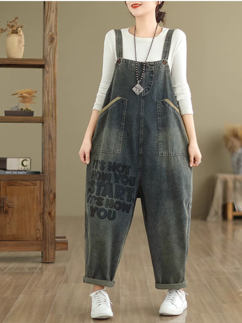 Women's Relaxed Style  Dungaree