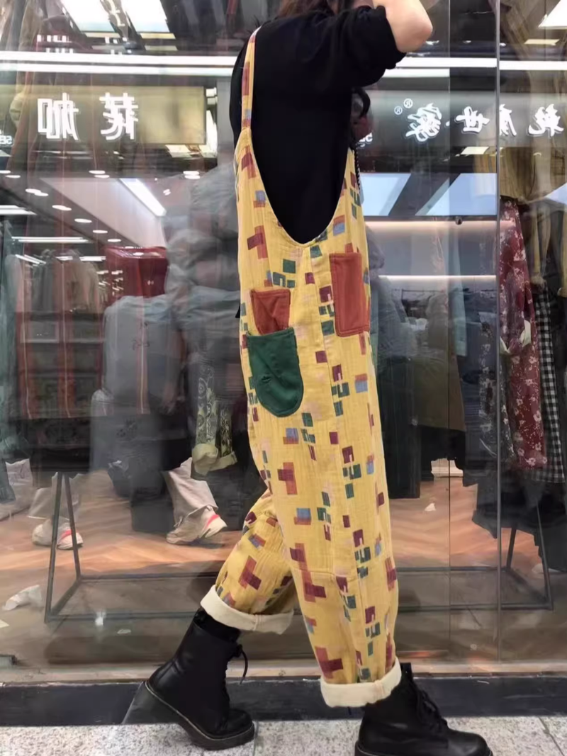 Women's Side Loose Overall 