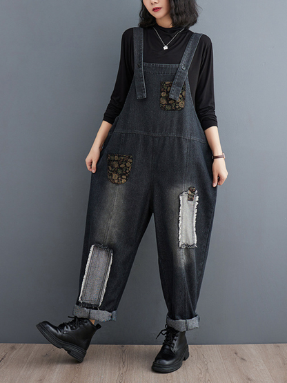 Women's Long Trouser Dungarees