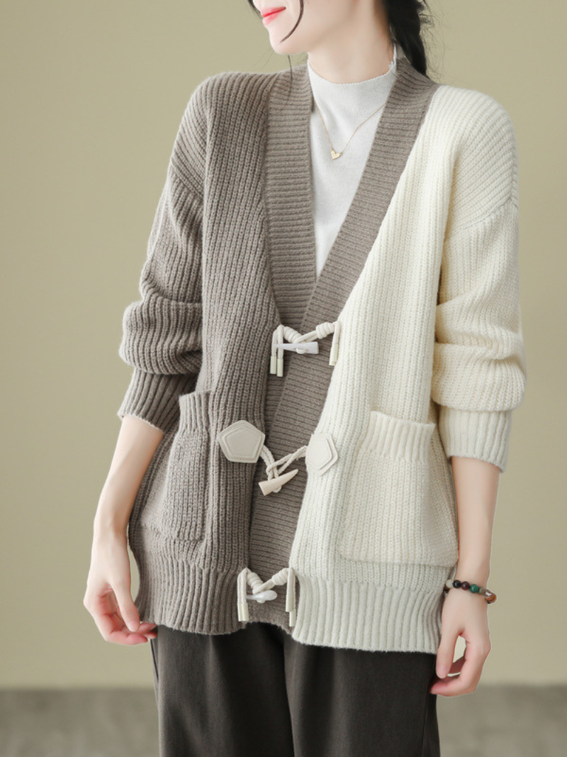 Women's Khaki Cardigan