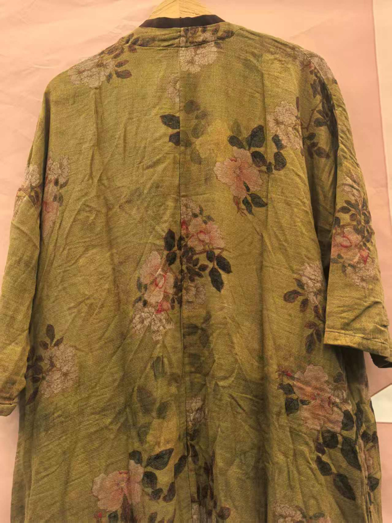 Cooles und bequemes, bedrucktes, lockeres Cardigan-Kleid für den Sommer für Damen