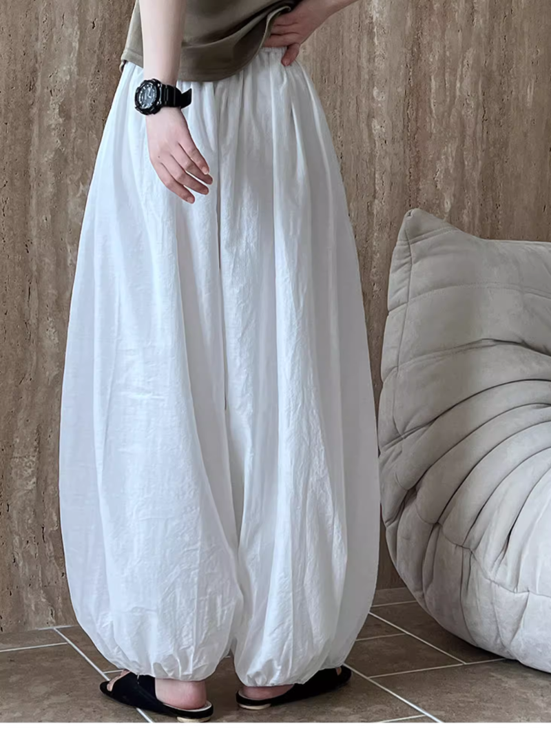 Women's Summer Lightweight High Waist Loose Bottom