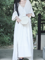 Breezy Garden-Party Wrap Maxi — Double Gauze Cotton, Effortless and Flattering