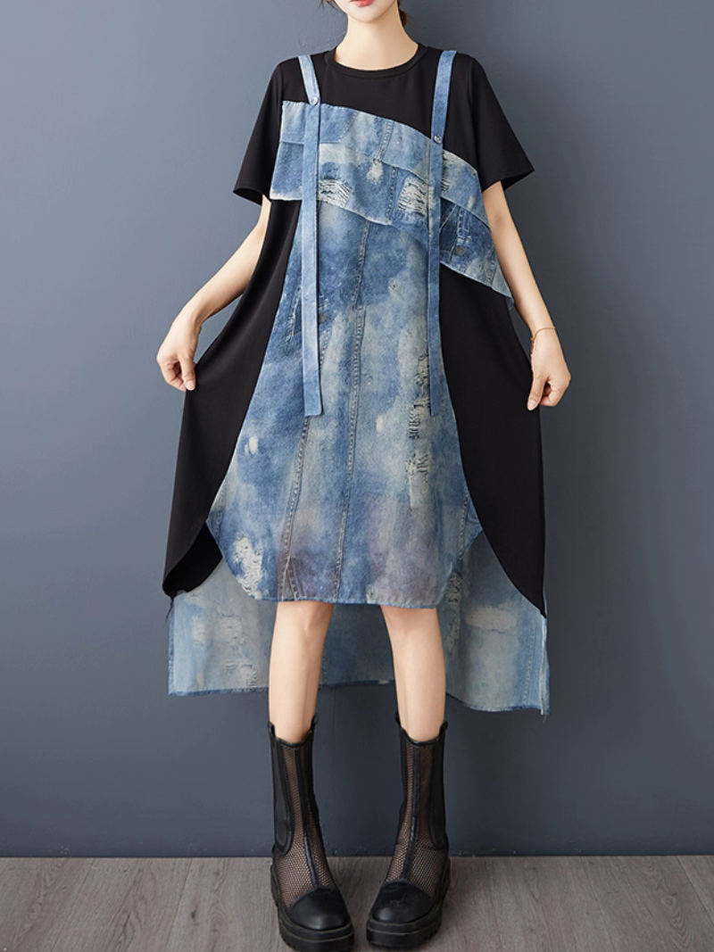 Women's  black Loose Dress