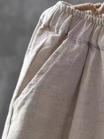 Women's Summer Linen Harem Pants thin Loose Casual Pants Bottom