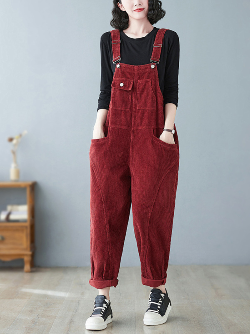 Women's Pockets Bib Dungarees