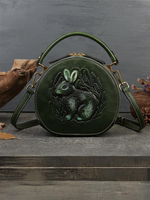 womens premium leather crossbody handbag