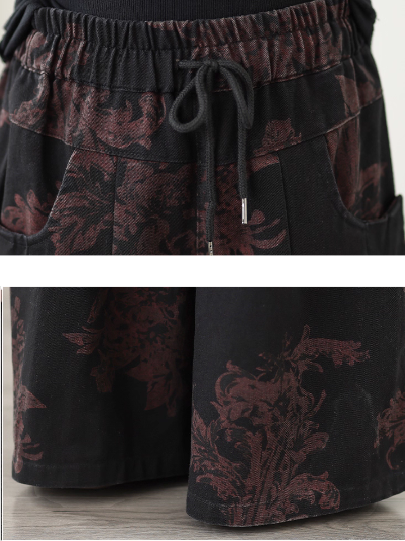 Lumière d'été pour femmes et fond lâche imprimé pour femmes