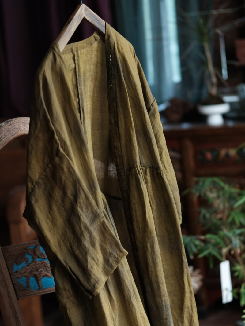 Women's Summer Beautiful & Comfy Printed  Loose Cardigan Dress