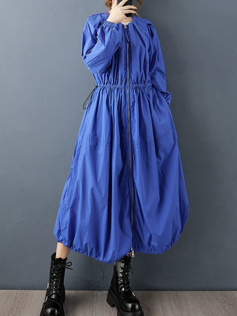 Confidence for every day maxi dress — lightweight, flattering zip-front silhouette