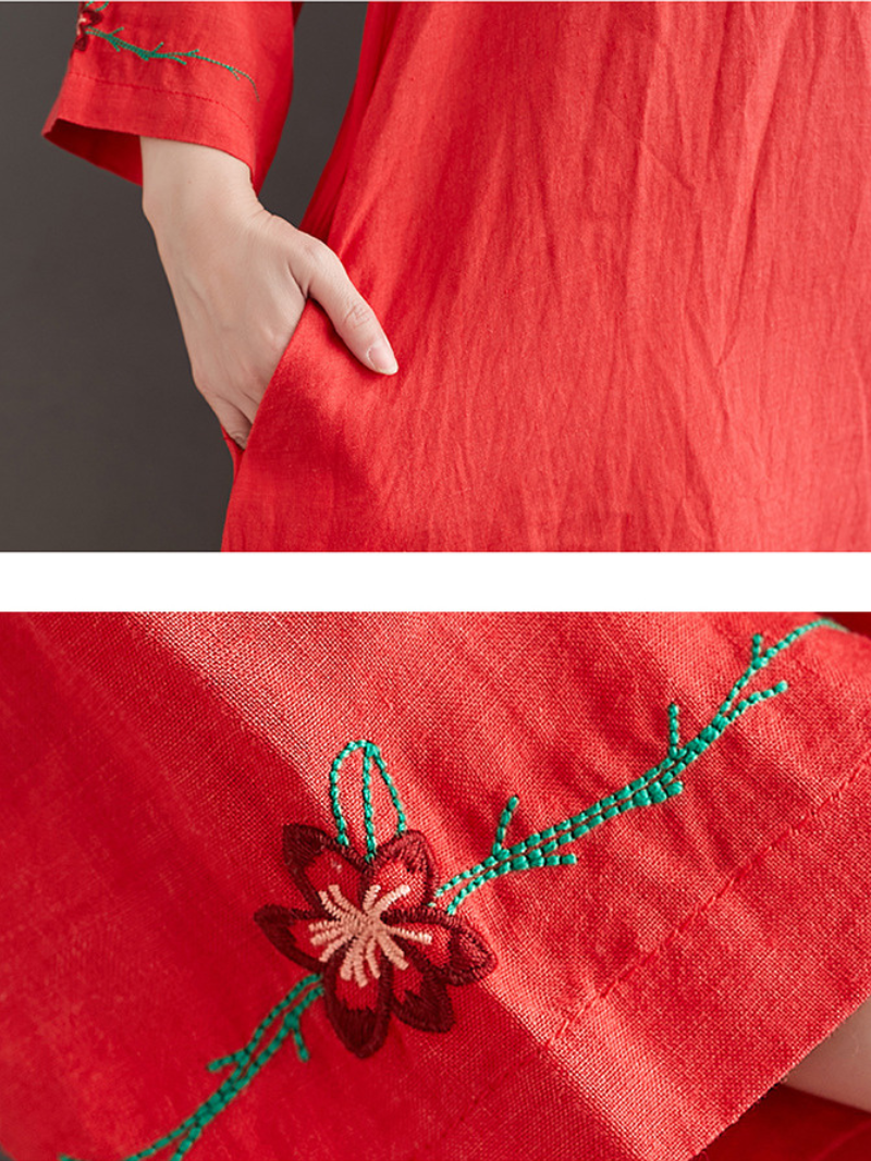 Women's A-Line dress with Side Pocket