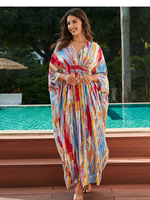 Vestido de Kaftan, solto de verão feminino