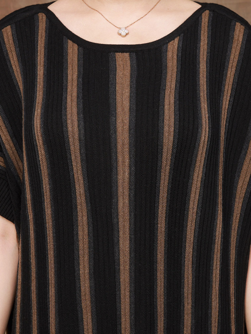 Women's round neck Midi Dress