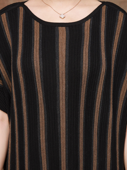 Women's round neck Midi Dress