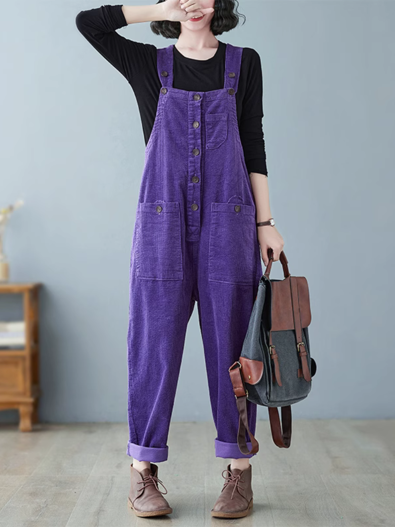 Women's Purple Dungarees