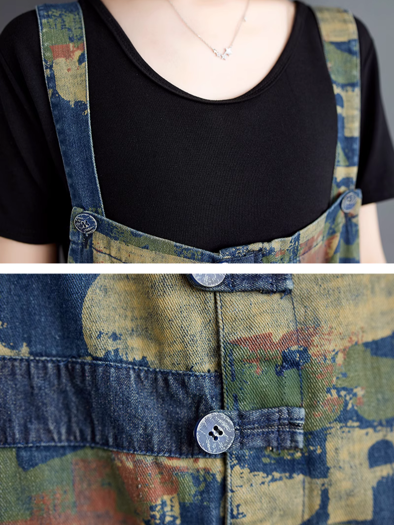 Dungaree globalement élégant et magnifique en denim mince en denim