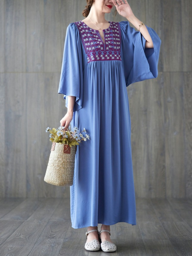 Women's Blue A-Line Dress