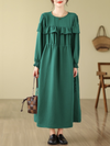 Women's Green A-line Dress