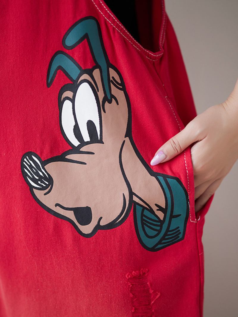 Women's Dungaree Cartoon Style 