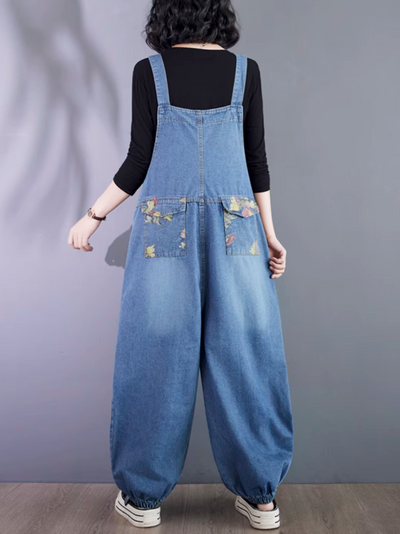 Women's Summer My dream Pattern and Colorful Overalls Dungarees