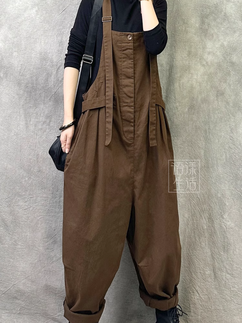 Women's  Coffee Dungaree